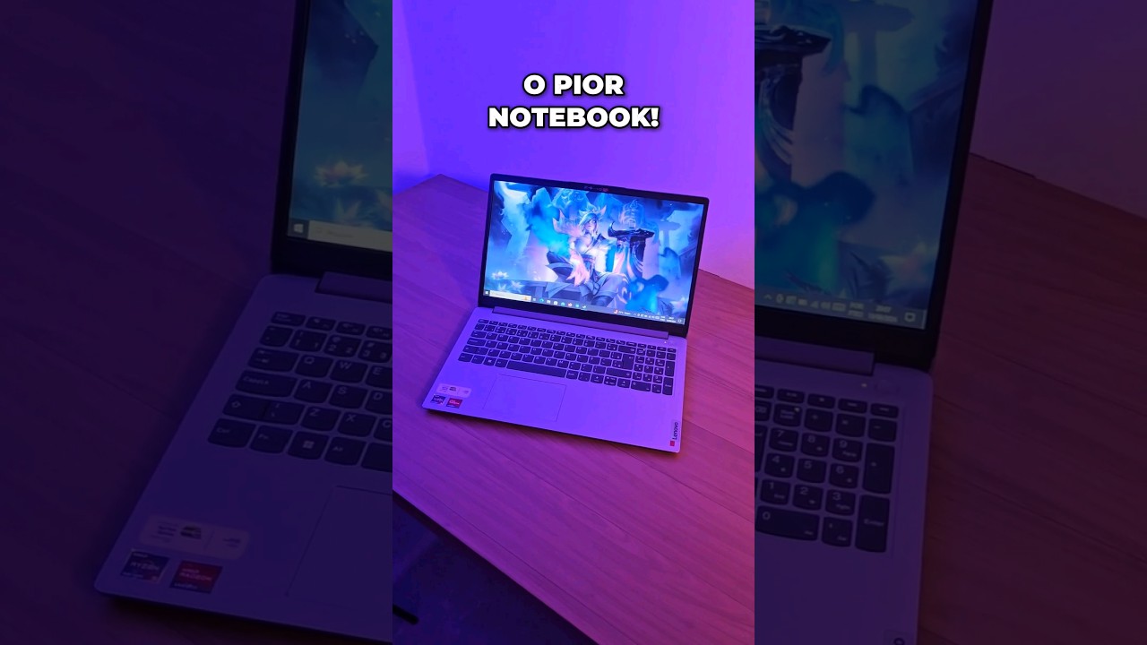 Miniatura da avaliação em vídeo de Notebook Lenovo Ideapad 1i 82vy000tbr 15,6" 256GB SSD