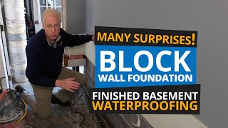 Waterproofing Finished Basement From Inside - Block Wall Foundation