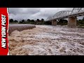 Aerial Footage Shows Dramatic Rise In River Before Texas Floods