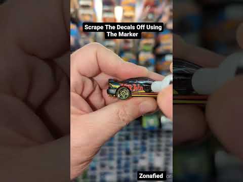 **TUTORIAL!! Easiest Most Simple Way To Customize & Remove Decals (Tampos) From Your Hot Wheels!!