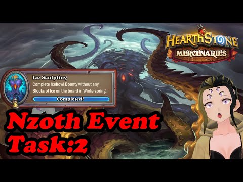 Task 2: Complete Icehowl Bounty With NO Ice Blocks Nzoth Event Hearthstone Mercenaries