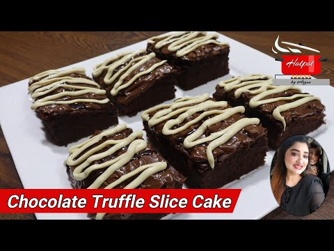 Chocolate Truffle Slice Cake Recipe | Hotpot by Arzoo