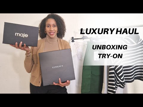 LUXURY HAUL - VERSACE, THE FRANKIE SHOP, MAJE PARIS | TRY ON HAUL
