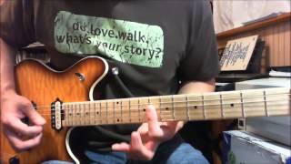 White Lion - Don&#39;t Give up - Intro - Guitar Instructional