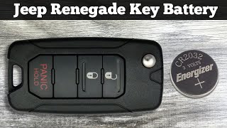2015 - 2018 JEEP RENEGADE Key Fob Battery Replacement - How To Change Replace Remote Batteries DIY
