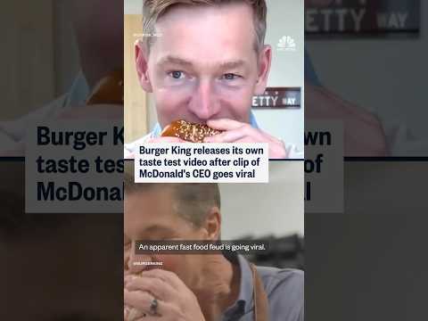 Burger King releases its own taste test video after clip of McDonald's CEO goes viral