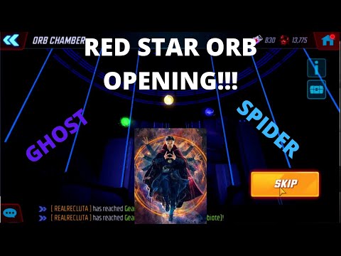 Red Star Orb Opening Ghost Spider Marvel Strike Force - 6 Red Star Pull But For Who?????