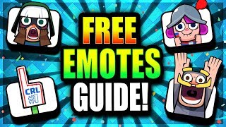 NEW FREE EMOTES!! HOW TO GET FREE EMOTES RIGHT NOW IN CLASH ROYALE!