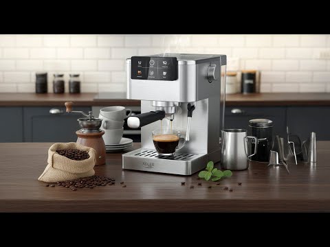 Adler AD 4390 Coffee Machine – 20 Bar | Thermoblock | PID Control | Milk Frother | 5-in-1