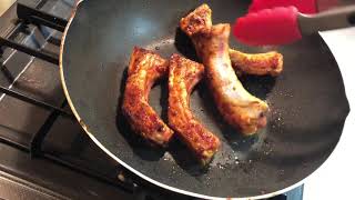 【肉×ASMR】アメリカ産豚のバックリブを焼く！【飯テロ】