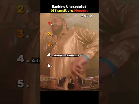 Ranking Unexpected Dj Transitions Moment