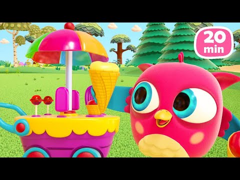 Hop Hop Baykuş ve dondurma arabası - Bebekler için çizgi film en sevimli bölümler