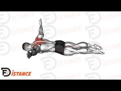 Exercice Élévations en T allongé sur le ventre