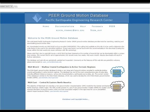 CEEN 545 - Supplemental Lecture LIVE - Time History Selection and Scaling