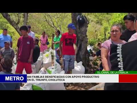 600 FAMILIAS BENEFICIADAS CON APOYO PRODUCTIVO EN EL TRIUNFO, CHOLUTECA