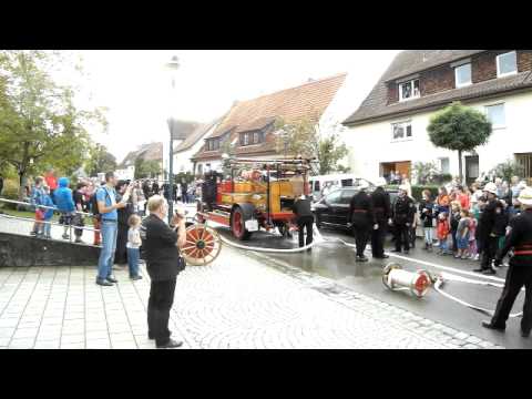 150 Jahre Feuerwehr Reudern: Historische Schauübung