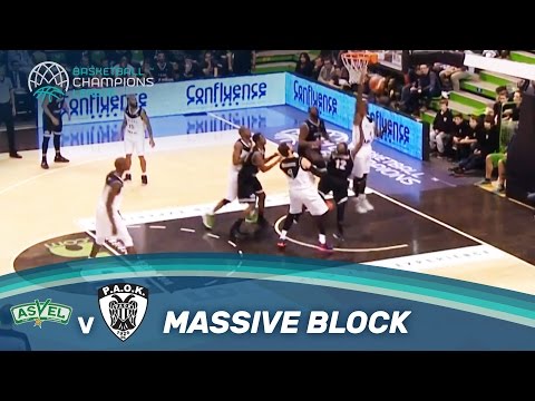 Massive Block by ASVEL's Uter vs PAOK!