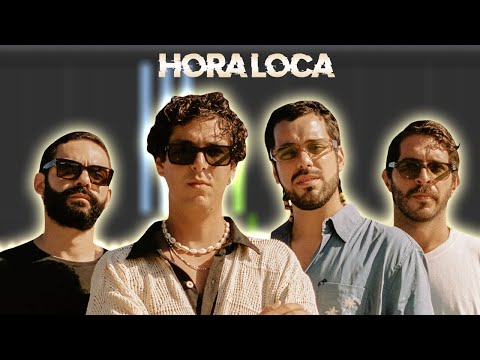 Rawayana, Monsieur Periné - Hora Loca | Instrumental Piano Tutorial / Partitura / Karaoke / MIDI