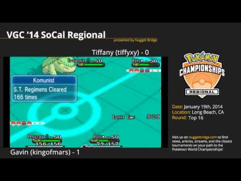 VGC '14 SoCal Regional: Top 16 - Gavin M (kingofmars) vs Tiffany S (tiffyxy) [Game 2]