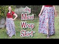 DIY Maxi Wrap Skirt How To Make A Wrap Skirt Without A Pattern Easy Wrap Skirt Tutorial
