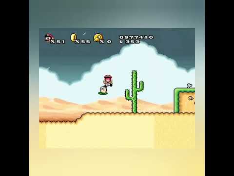 SMW Custom Music Track 395 - (New Super Mario World 2: Around The World - Player Down (Desert))