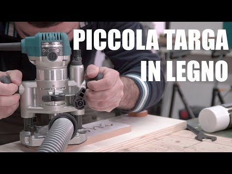 COME INCIDERE UNA SCRITTA SU LEGNO - Fresare a mano libera - progetto Fai Da Te