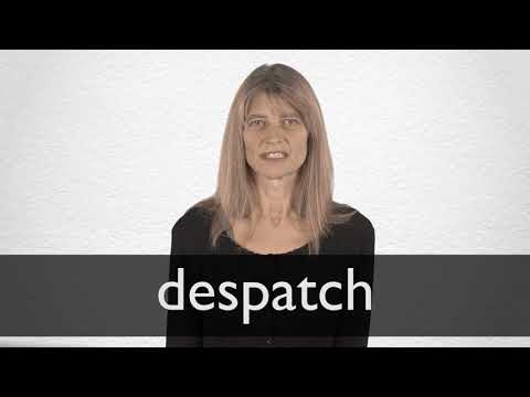 DESPATCH——含义、同义词和翻译| 柯林斯英语词典资源