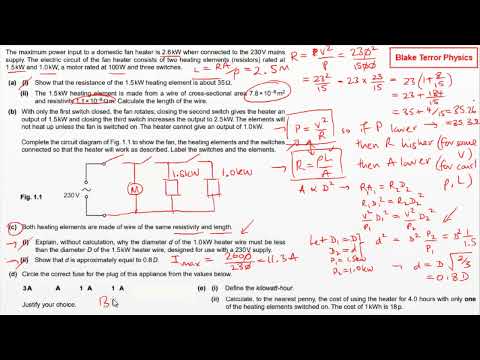 Practice Questions (A-level Physics) - Circuits 1