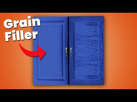 How To Fill Wood Grain For Painting Oak Cabinets