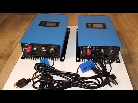 SUN 1000W GRID TIE INVERTER LIMITER | INSTALLATION SOLAR GRID TIE INVERTERS TO THE POWERWALL