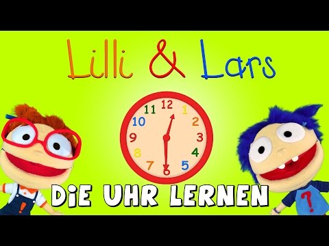 Die Uhr lernen für Kleinkinder - Lernvideo für Kinder - Uhrzeiten lernen mit Lilli und Lars