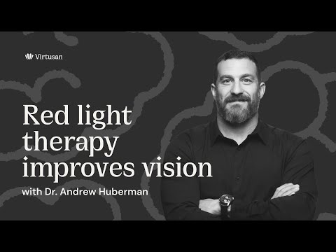 Red-light therapy improves vision with Dr. Andrew Huberman #animated