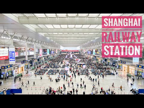Um dos centros ferroviários mais movimentados da China - Estação Ferroviária Shanghai Hongqiao