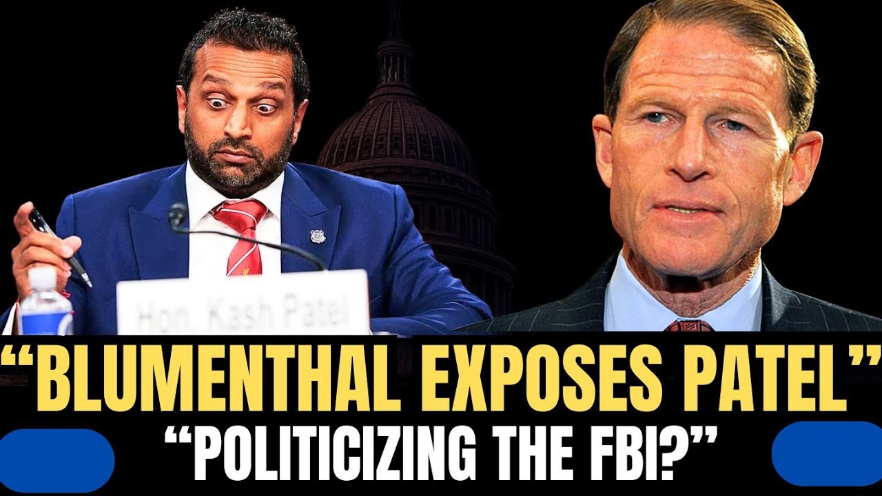 BLUMENTHAL EXPOSES PATEL’S FAILURE TO DEFEND FBI AGENTS