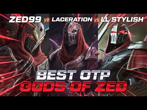 WORLDS BEST ZED (Laceration Vs Zed99 Vs LL Stylish) - League of Legends
