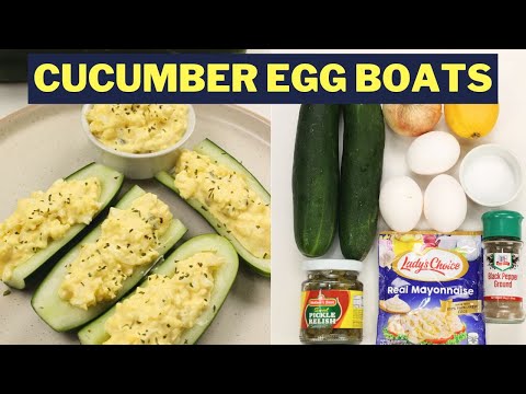 Cucumber Boats Salad Recipe w/ Egg (Filipino Style)