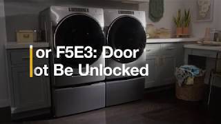 Washer Door Cannot be Unlocked: F5E2/E3 Error Code - Whirlpool® Washer
