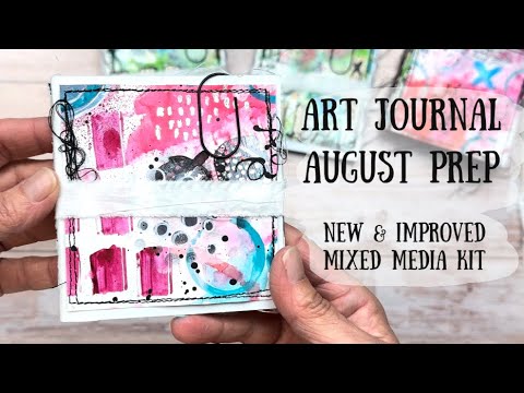 Preparazione per Art Journal di agosto | Kit nuovo e migliorato | #artyaugust