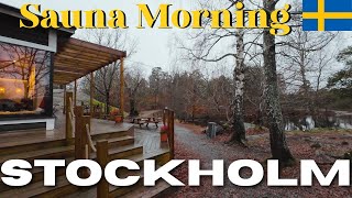 【4K】🇸🇪A Nordic Sauna Morning in Stockholm ✨ City Walk & Swedish Meatballs