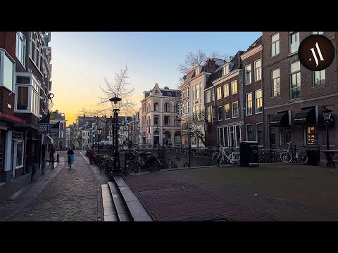 -3°C Sunrise Biking, Utrecht, Netherlands, 4K 60FPS