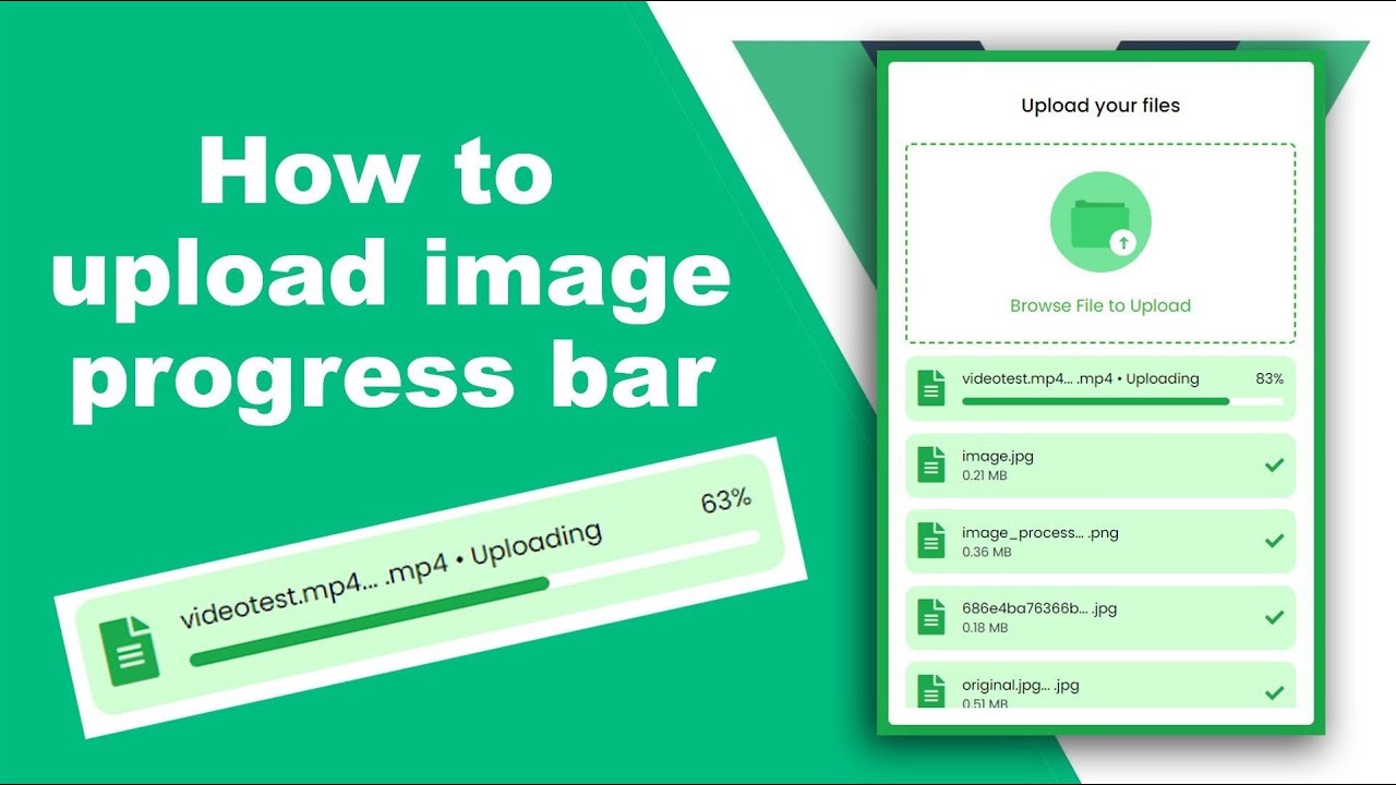 Vuejs - How to upload file with progress percent step by step
