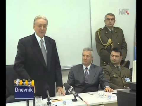 Franjo Tuđman 14 12 1998  najavljuje Haag