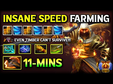 INSANE SPEED FARM CARRY Juggernaut With 11-Mins BF & Crazy ATK Speed Build Even Timber Can't Survive