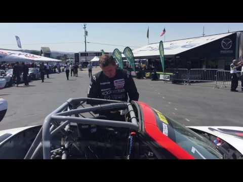 Mazda "Rennen deines Lebens" Laguna Seca Rennen #1 - Interview nach dem Rennen