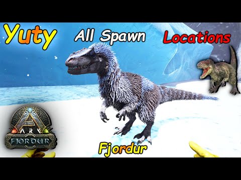 Ark Fjordur All Yutyrannus Spawn Locations And X-Yutyrannus Spawns | ARK FJORDUR