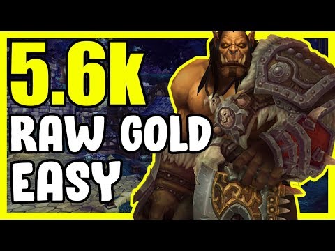 Easy 5,800 Raw Gold In 47 Minutes In WoW BFA 8.3 - Gold Farming, Gold Making Guide