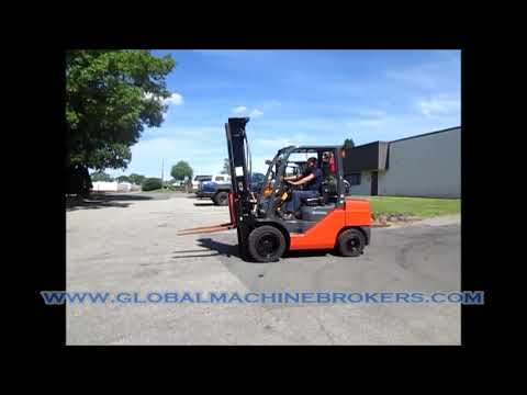 Toyota 8FGU32 229"Max Height 7K Max Capacity LPG Forklift New 2017 W/3602 Hours