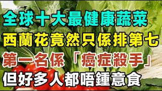 全球十大最健康蔬菜，西蘭花竟然只係排第七？第一名係「癌症殺手」，但好多人都唔鍾意食！#抗癌食物 #降血壓食物 #降血壓食物 #西蘭花營養 #番薯減肥 #蒜頭功效 #健康蔬菜 #羽衣甘藍
