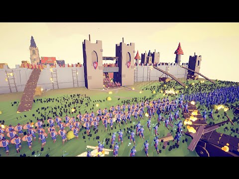 DYNASTY + VIKING ARMY SIEGE MEDIEVAL CASTLE - RETALIATION - Totally Accurate Battle Simulator TABS