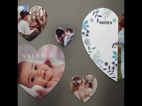 Personlig 5,2 cm flexibel hjärtmagnet Personlig 5,2 cm flexibel hjärtmagnet